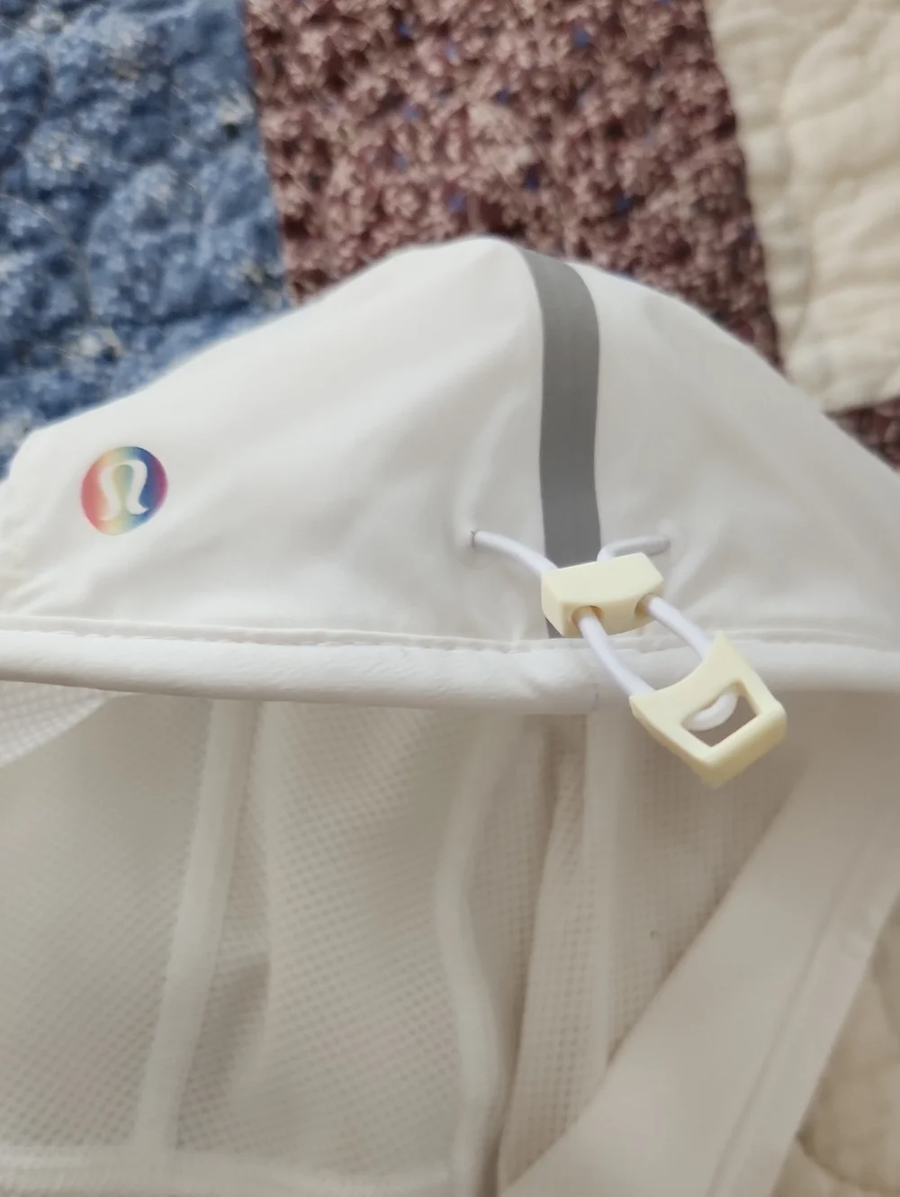 Lululemon White Rainbow Logo Cap Size L/XL